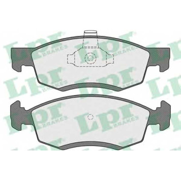 Колодки тормозные дисковые для RENAULT LOGAN(KS#) <b>LPR 05P1654 / 24673</b>