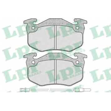 Колодки тормозные дисковые для RENAULT 5(122#), CLIO(5/357#,B/C57#,S57#), RAPID(F40#,G40#), SUPER 5(B/C40#,S40#), TWINGO(C06#,S06#) <b>LPR 05P231 / 20634</b>