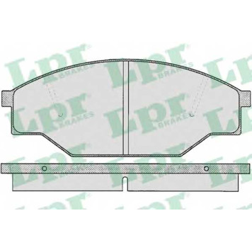 Колодки тормозные дисковые для TOYOTA DYNA 100, DYNA, HIACE, HILUX, LITEACE / VW TARO <b>LPR 05P266 / 21158</b>