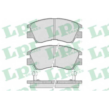 Колодки тормозные дисковые для MITSUBISHI L 200, L 300, PAJERO <b>LPR 05P315 / 21373</b>