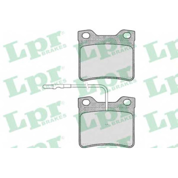 Колодки тормозные дисковые для PEUGEOT 406(8C), 605(6B) <b>LPR 05P330 / 21278</b>