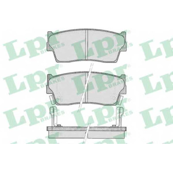 Колодки тормозные дисковые для SUZUKI VITARA(ET,TA), X-90(EL) <b>LPR 05P342 / 21500</b>