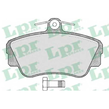 Колодки тормозные дисковые для VOLVO 440 K(445), 460 L(464), 480 E <b>LPR 05P347 / 21217</b>
