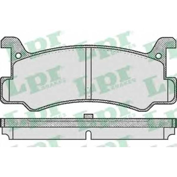 Колодки тормозные дисковые для DAIHATSU CHARADE(G200,G202,G203), GRAN MOVE(G3) / MAZDA 323(BF,BW), MX-3(EC) <b>LPR 05P367 / 20008</b>