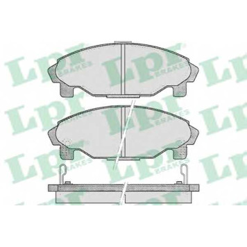 Колодки тормозные дисковые для DAIHATSU CHARADE(G200,G202,G203), GRAN MOVE(G3) <b>LPR 05P457 / 21953</b>