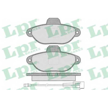 Колодки тормозные дисковые для FIAT CINQUECENTO(170), PANDA(169), PUNTO(176, 176C, 176L, 188, 188AX), SEICENTO(187, 287) / LANCIA Y(840A) <b>LPR 05P462 / 21436</b>