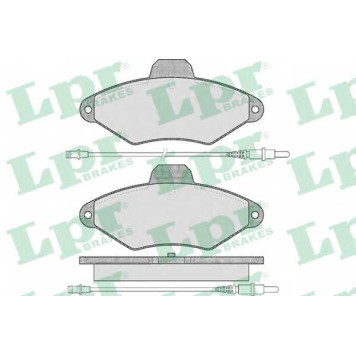 Колодки тормозные дисковые для CITROEN XANTIA(X1,X2) <b>LPR 05P487 / 21631</b>