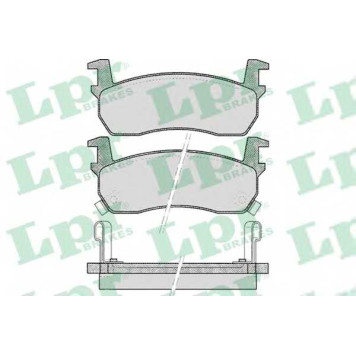 Колодки тормозные дисковые для NISSAN MICRA(K10,K11) <b>LPR 05P516 / 20957</b>