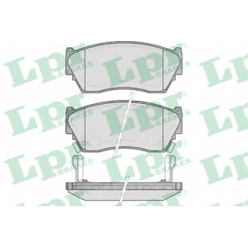 Колодки тормозные дисковые для NISSAN 100 NX(B13), PULSAR(N14), SUNNY(N14,Y10) <b>LPR 05P520 / 21657</b>