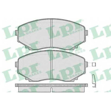 Колодки тормозные дисковые для MAZDA E-SERIE(SD1,SL), MPV(LV,LW) <b>LPR 05P570 / 23515</b>