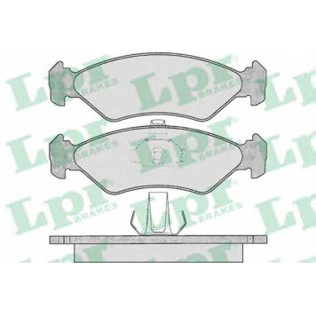 Колодки тормозные дисковые для FORD FIESTA(FVD, GFJ, J3#, J5#, JA#, JB#, JV#) / MAZDA 121(JASM, JBSM) <b>LPR 05P625 / 23102</b>
