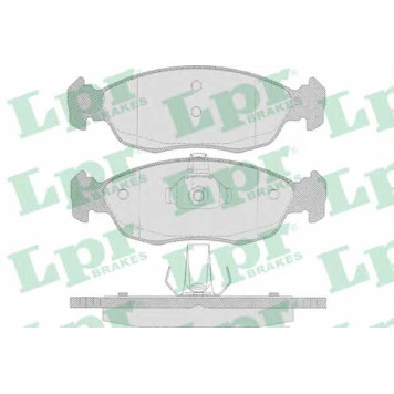Колодки тормозные дисковые для CITROEN SAXO(S0, S1), XSARA(N0, N1, N2) / PEUGEOT 106(1, 1A, 1C), 205(20A/C), 306(7#, 7A, 7B, 7C, 7D, 7E, N#, N3, N5) <b>LPR 05P644 / 21827</b>