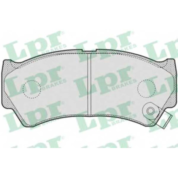 Колодки тормозные дисковые для SUZUKI ALTO(HA12,HA23), BALENO(EG) <b>LPR 05P778 / 23795</b>