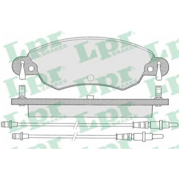 Колодки тормозные дисковые для CITROEN C5(DC#,RC#) <b>LPR 05P792 / 23276</b>