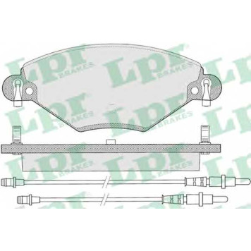 Колодки тормозные дисковые для CITROEN C5(DC#,DE#,RC#,RE#) <b>LPR 05P793 / 23277</b>