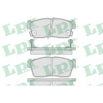 Колодки тормозные дисковые для DAIHATSU COPEN(L880#,L881#), CUORE(L275#,L285#), SIRION(M3#) / SUBARU JUSTY / SUZUKI ALTO(HA25,HA35), IGNIS(FH) <b>LPR 05P796 / 23509</b>