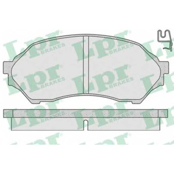 Колодки тормозные дисковые для MAZDA 323 F(BJ), FAMILIA(BJ) <b>LPR 05P813 / 23490</b>
