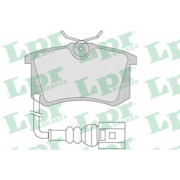 Колодки тормозные дисковые для SKODA FABIA(6Y2,6Y3,6Y5) / VW POLO(9A4,9N#) <b>LPR 05P853 / 23554</b>