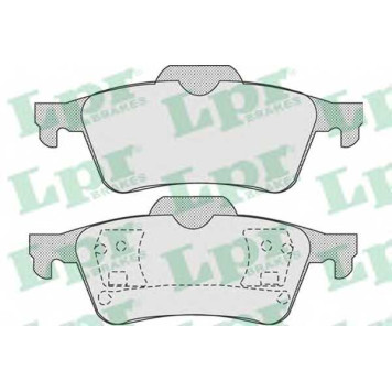 Колодки тормозные дисковые для FORD TOURNEO CONNECT, TRANSIT CONNECT(P65#,P70#,P80#) <b>LPR 05P907 / 23482</b>