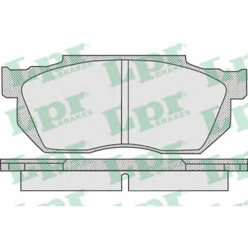 Колодки тормозные дисковые для HONDA CIVIC(EC,ED,EE), CRX(AF,AS), PRELUDE(AB) <b>LPR 05P919 / 20959</b>