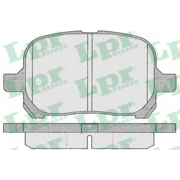 Колодки тормозные дисковые для TOYOTA PREVIA(ACR3#,CLR3#,MCR3#) <b>LPR 05P953 / 23513</b>
