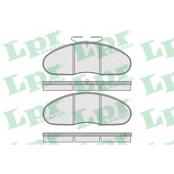 Колодки тормозные дисковые для NISSAN TRADE / RENAULT TRAFIC(P6, PXX, T1, T3, T4, T5, T6, T7, TXW, TXX) <b>LPR 05P961 / 20706</b>