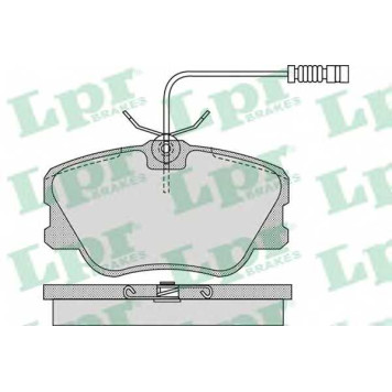 Колодки тормозные дисковые для MERCEDES (W124), 190(W201), COUPE(C124), E(A124,C124,S124,W124), KOMBI(S124) <b>LPR 05P986 / 20941</b>