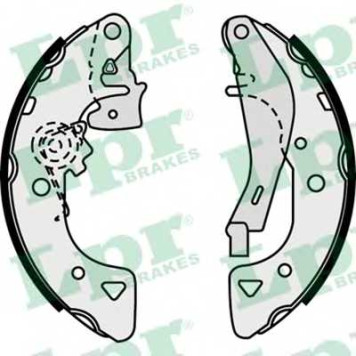 Комплект тормозных колодок для CITROEN AX(ZA-#), BX(XB-#), SAXO(S0,S1) / PEUGEOT 106(1,1A,1C), PARTNER(5) <b>LPR 07540 / 87540</b>