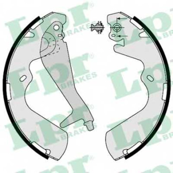 Комплект тормозных колодок для HYUNDAI GALLOPER(JK-01), H-1 Travel(TQ), H-1(TQ), PORTER <b>LPR 08240 / 88240</b>