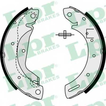 Комплект тормозных колодок для FORD MAVERICK(UDS,UNS) / NISSAN SERENA(C23M), TERRANO(R20), VANETTE(HC 23) <b>LPR 08500 / 88500</b>