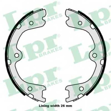 Комплект колодок стояночной тормозной системы LPR 89880 / 09880