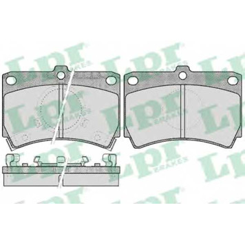 Колодки тормозные дисковые для MAZDA 121(DB), 323(BD,BF,BG,BW), FAMILIA(BG) <b>LPR 05P587 / 20039</b>