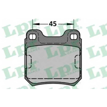 Колодки тормозные дисковые для CHEVROLET ASTRA, VECTRA / OPEL OMEGA, SENATOR, VECTRA / SAAB 9-3, 9-5, 900 <b>LPR 05P334 / 21050</b>