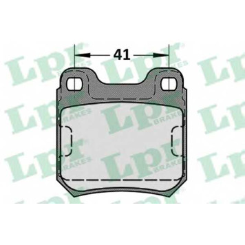 Колодки тормозные дисковые для OPEL OMEGA(16#,17#,19#) <b>LPR 05P584 / 21051</b>