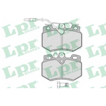 Колодки тормозные дисковые для CITROEN AX(ZA-#) / PEUGEOT 205(20A/C,741A/C), 305(581E,581M), 306(7A,7C,N3,N5), 309(10A,10C,3A,3C) <b>LPR 05P282 / 21080</b>