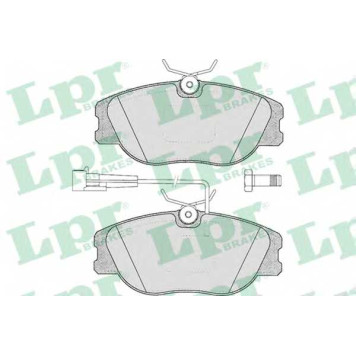 Колодки тормозные дисковые для FIAT COUPE(FA/175), CROMA(154) / LANCIA DEDRA(835), DELTA(831AB0), THEMA(834) <b>LPR 05P344 / 21147</b>