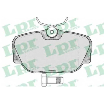 Колодки тормозные дисковые для BMW 3(E30) <b>LPR 05P319 / 21173</b>