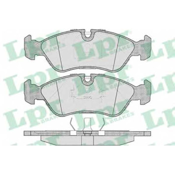 Колодки тормозные дисковые для CHEVROLET VECTRA / DAEWOO ARANOS, CIELO, ESPERO, LANOS, NEXIA / OPEL ASTRA, KADETT, OMEGA, VECTRA <b>LPR 05P304 / 21190</b>