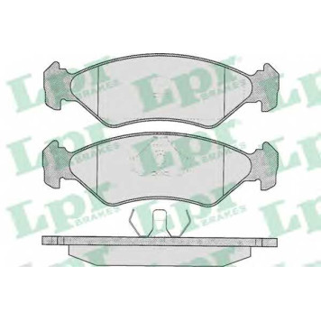 Колодки тормозные дисковые для FORD FIESTA(F3L,F5L,GFJ,JA#,JB#) <b>LPR 05P295 / 21202</b>