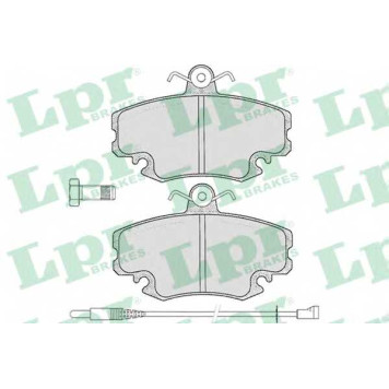 Колодки тормозные дисковые для PEUGEOT 205, 305, 309 / RENAULT 11, 18, 19, 20, 21, 25, 30, 9, CLIO, ESPACE, FUEGO, LOGAN, MEGANE, RAPID, SANDERO/STEPWAY, SUPER 5, THALIA, TWINGO <b>LPR 05P349 / 21463</b>