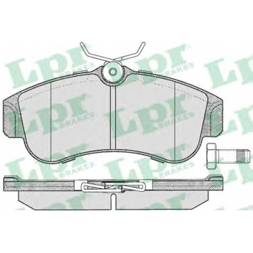 Колодки тормозные дисковые для NISSAN ALMERA(N15,N16), PRIMERA(P10,P11) <b>LPR 05P355 / 21546</b>