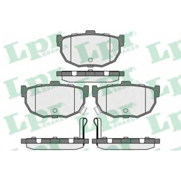 Колодки тормозные дисковые для HYUNDAI COUPE(GK,RD), ELANTRA(XD), LANTRA(J-1,J-2), TIBURON / KIA CERATO(LD) / NISSAN MAXIMA(J30) <b>LPR 05P089 / 21554</b>