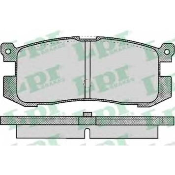 Колодки тормозные дисковые для MAZDA 626(GC,GD,GE,GV) <b>LPR 05P037 / 21558</b>
