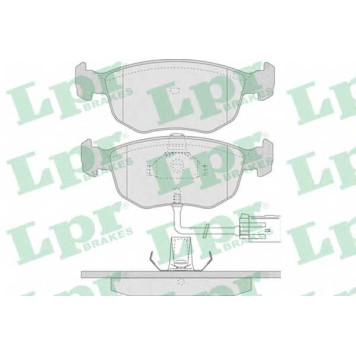 Колодки тормозные дисковые для FORD ESCORT(AAL,ABL,GAL), MONDEO(BAP,BFP,BNP,GBP), SCORPIO(GFR,GGR,GNR) <b>LPR 05P745 / 21583</b>
