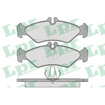 Колодки тормозные дисковые для MERCEDES SPRINTER(901,902) <b>LPR 05P609 / 21621</b>