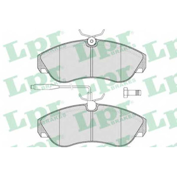 Колодки тормозные дисковые для CITROEN JUMPER(230,230L,230P) / FIAT DUCATO(230,230L,290) / PEUGEOT BOXER(230L,230P,ZCT#) <b>LPR 05P494 / 21800</b>