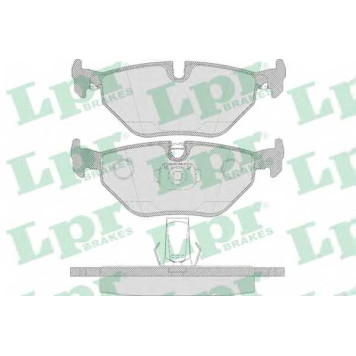 Колодки тормозные дисковые для BMW 5(E39) <b>LPR 05P650 / 21691</b>
