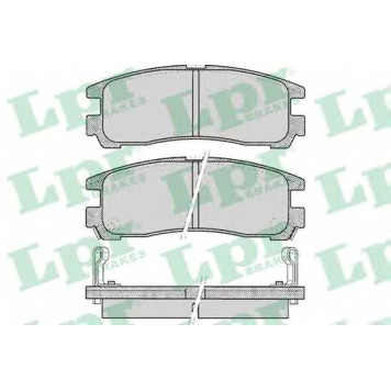 Колодки тормозные дисковые для CHRYSLER SEBRING / HYUNDAI SANTAMO / MITSUBISHI 3000 GT, ECLIPSE, FTO, GALANT, L 400 / SPACE GEAR, MAGNA, PAJERO PININ, PAJERO, SANTAMO, SAPPORO, SIGMA, SPACE RUNNER, SPACE <b>LPR 05P043 / 21706</b>