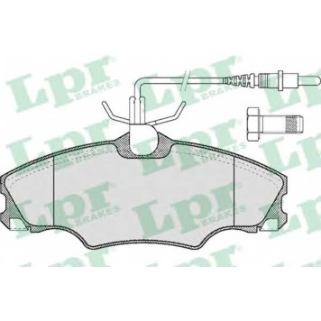 Колодки тормозные дисковые для PEUGEOT 406(8B,8E/F) <b>LPR 05P619 / 21749</b>