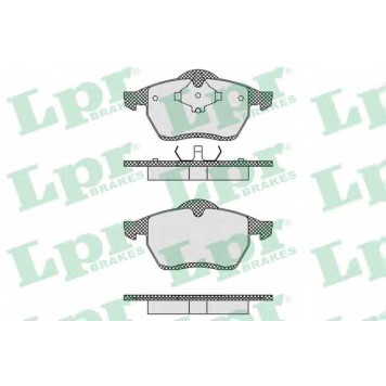 Колодки тормозные дисковые для FORD GALAXY(WGR) / VW SHARAN(7M6,7M8,7M9) <b>LPR 05P612 / 21848</b>